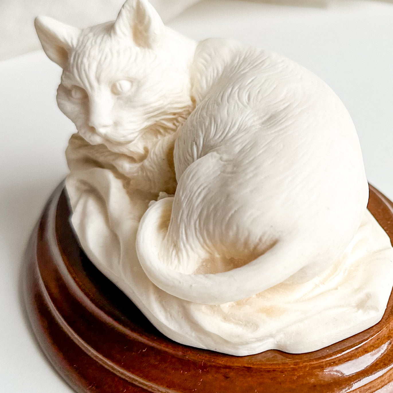 White Cat Figurine