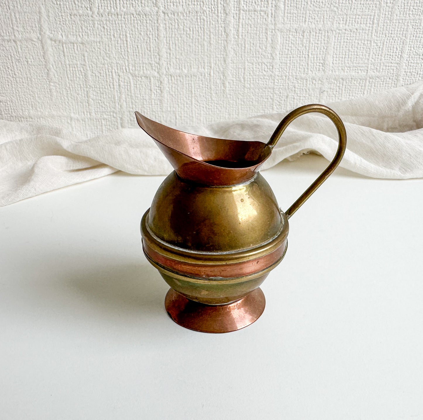 Brass and Copper Small Jug