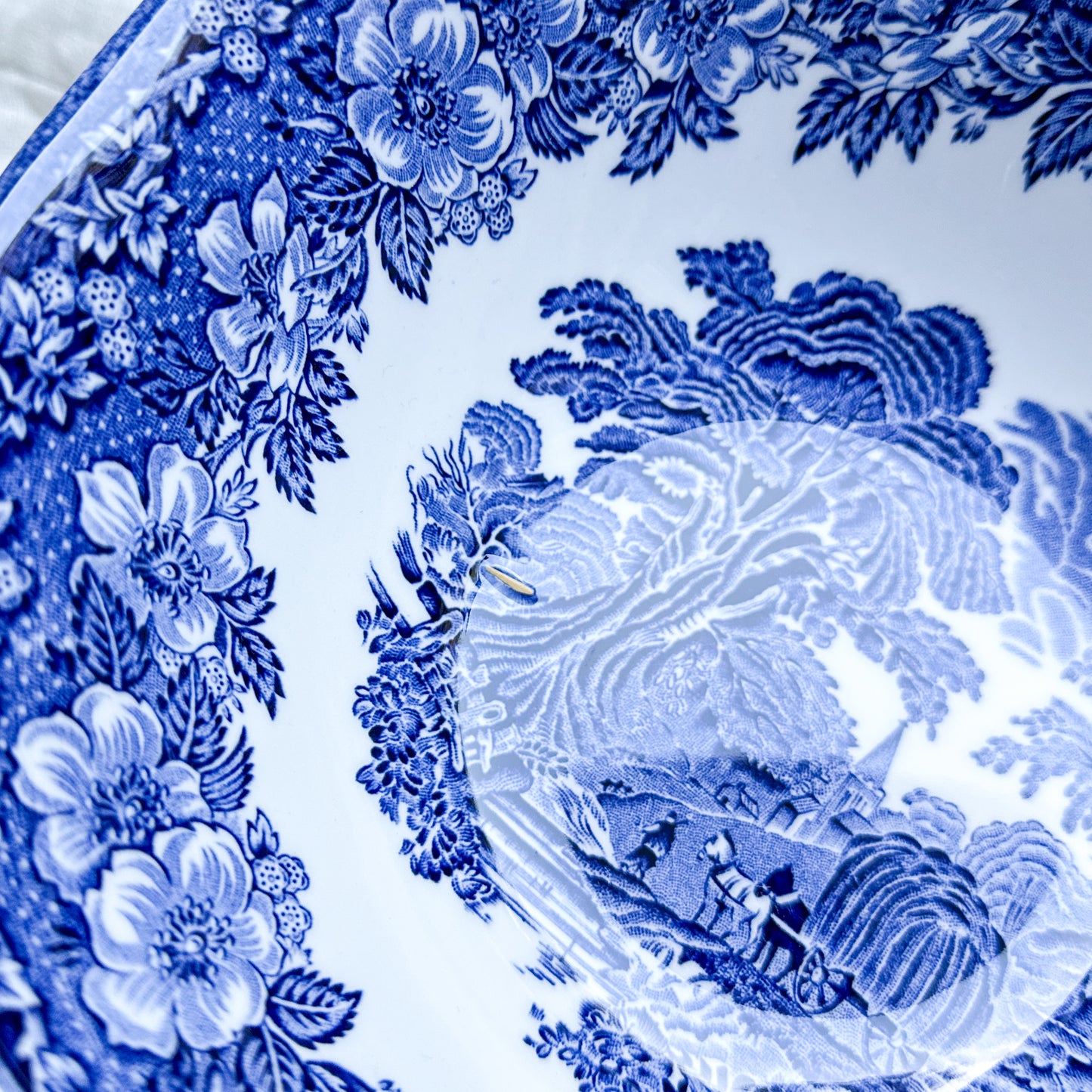 Blue & White Serving Bowl