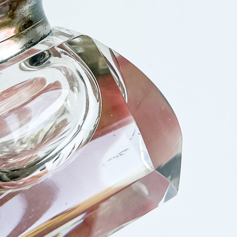 Antique Crystal Inkwell