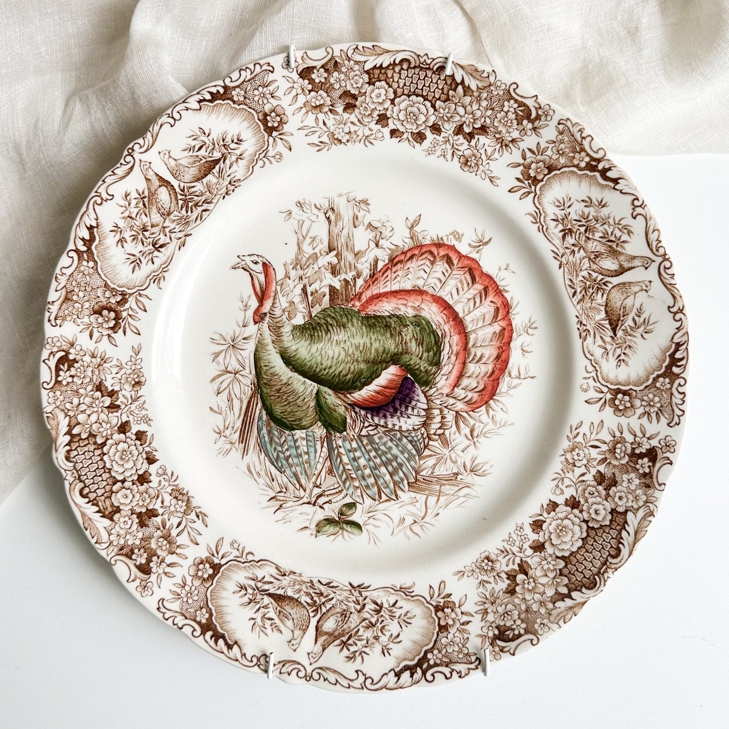 Wild Turkeys Wall Plate by Johnson Bros