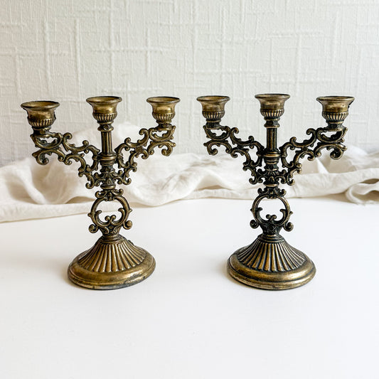 Pair of Small Candelabras