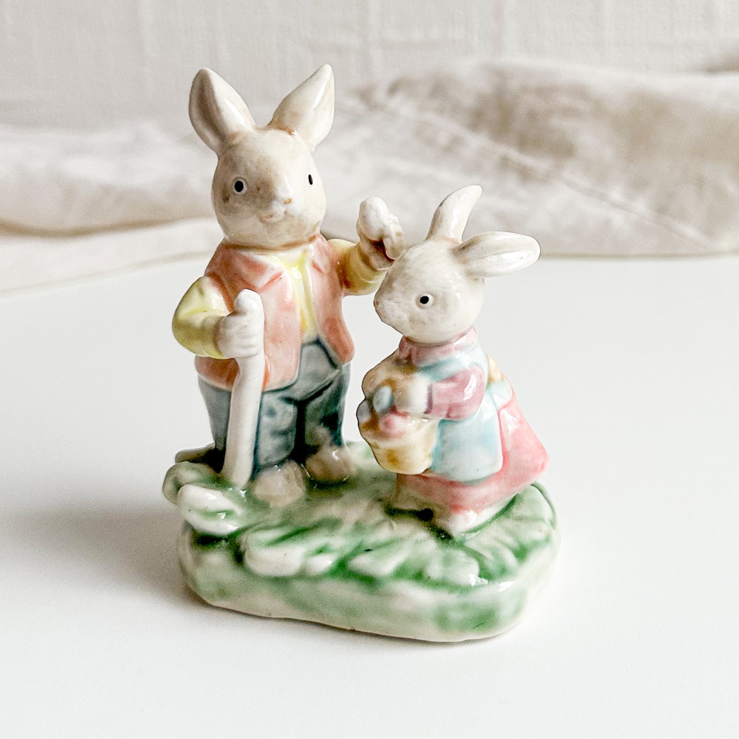 Albert Kessler Figurine with Two Bunnies