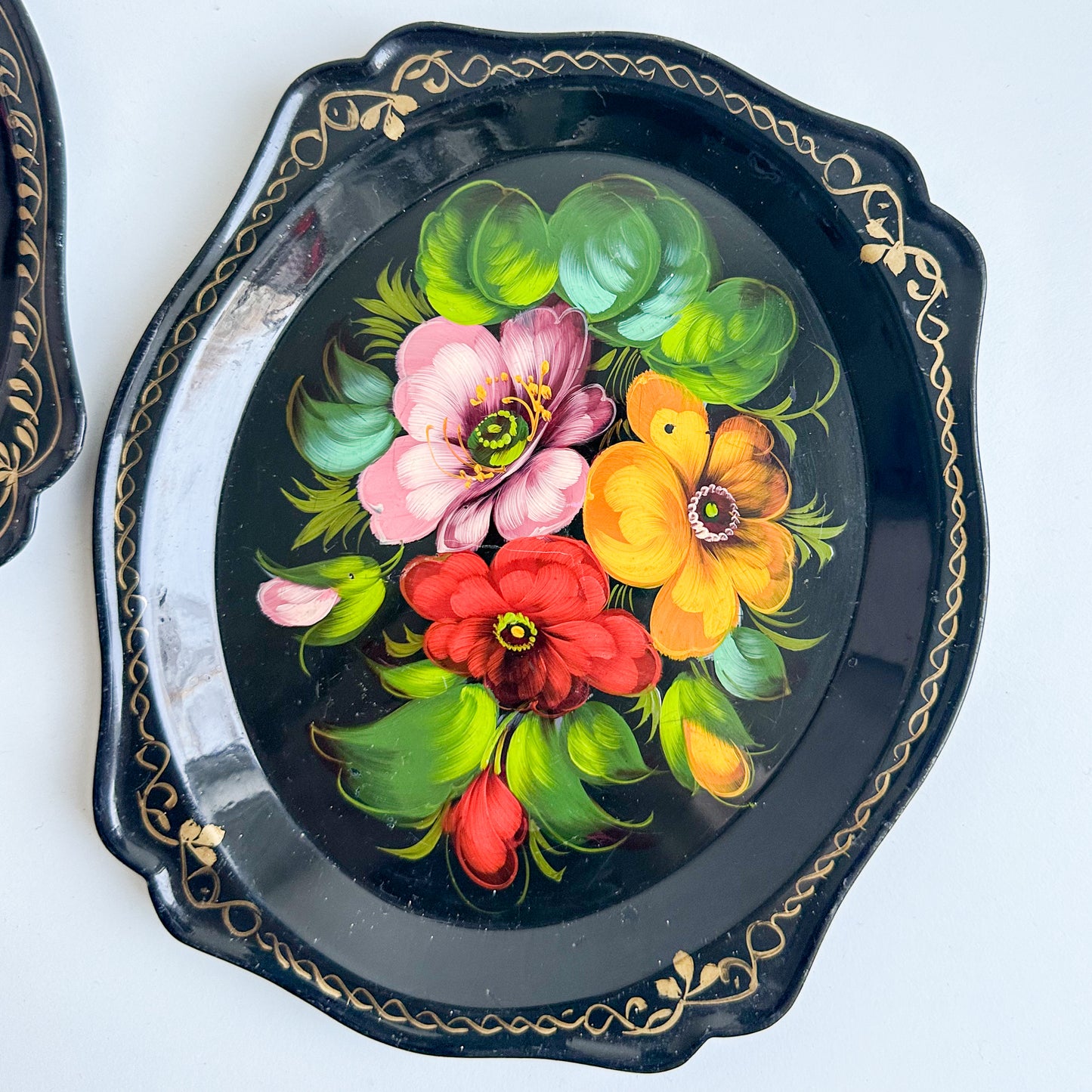 Pair of Russian Trays