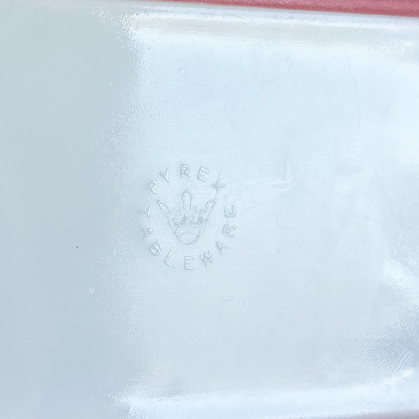 Pyrex Pink Snowflake Casserole Dish