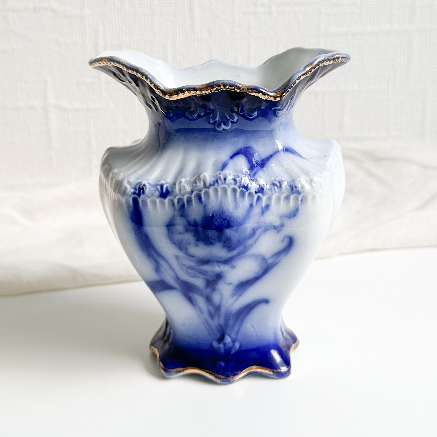 Antique Flow Blue Vase