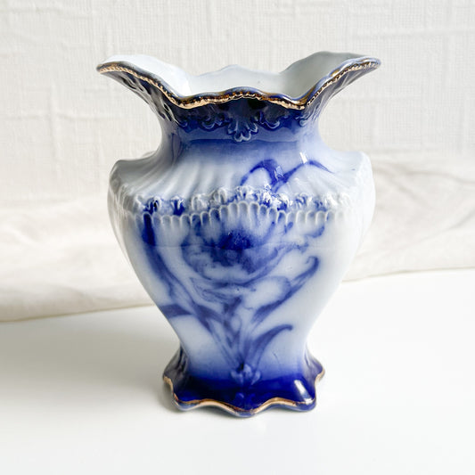 Antique Flow Blue Vase