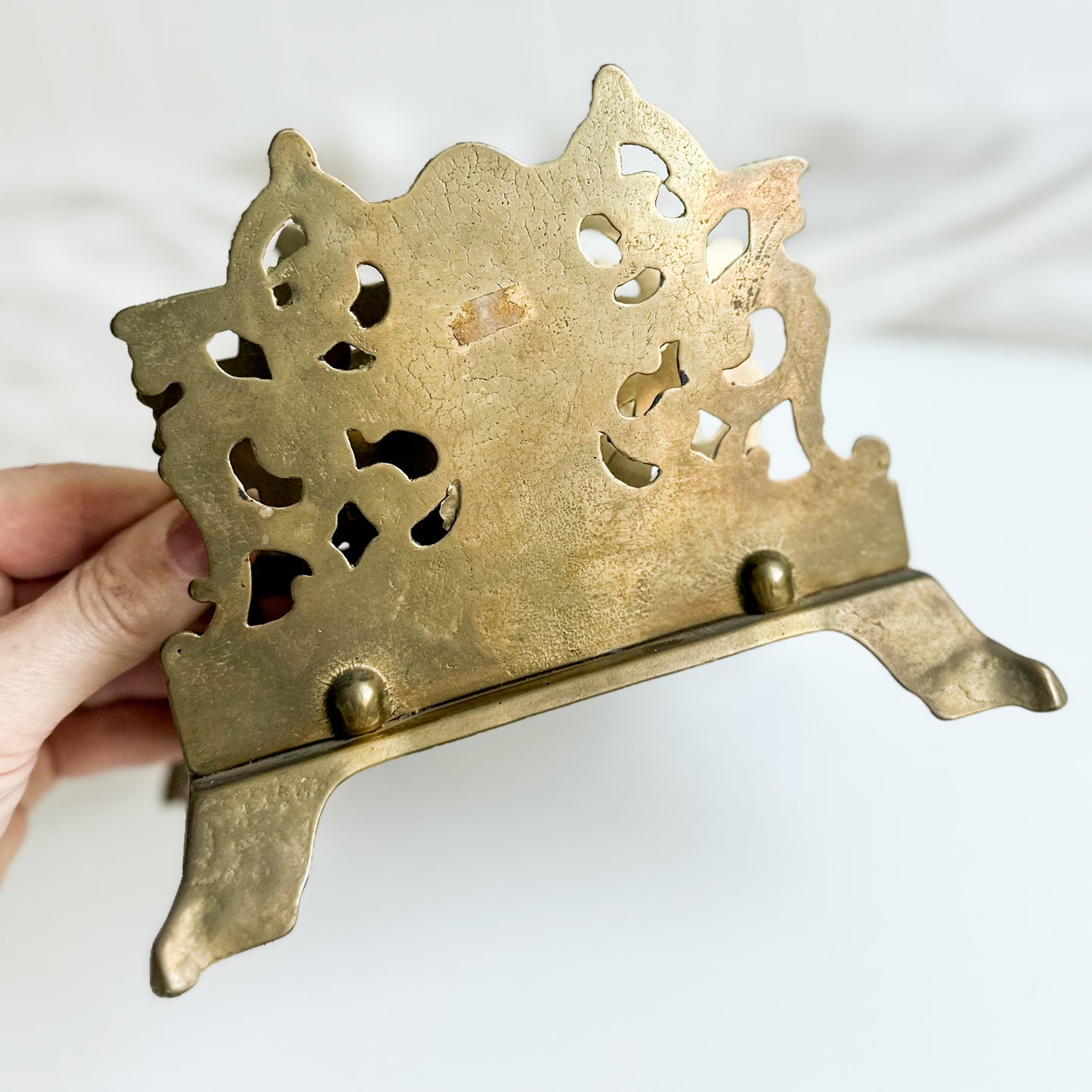 French Brass Letter Holder