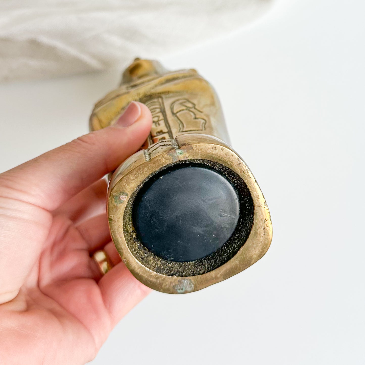 Brass Egyptian Sarcophagus Money Box