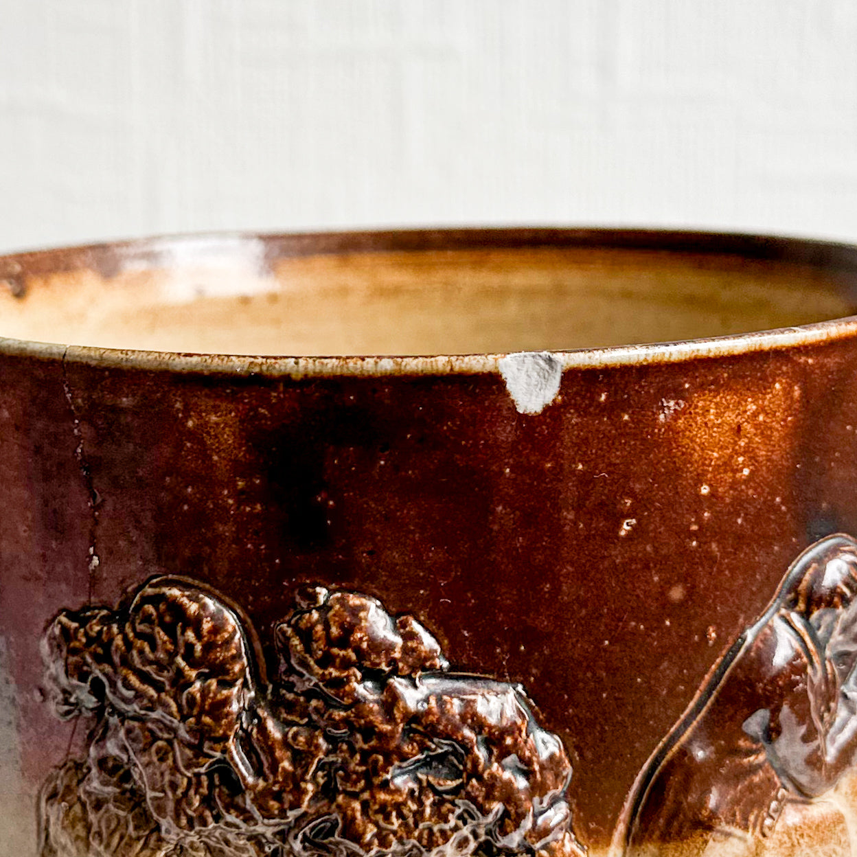 Victorian Salt Glazed Stoneware Tankard