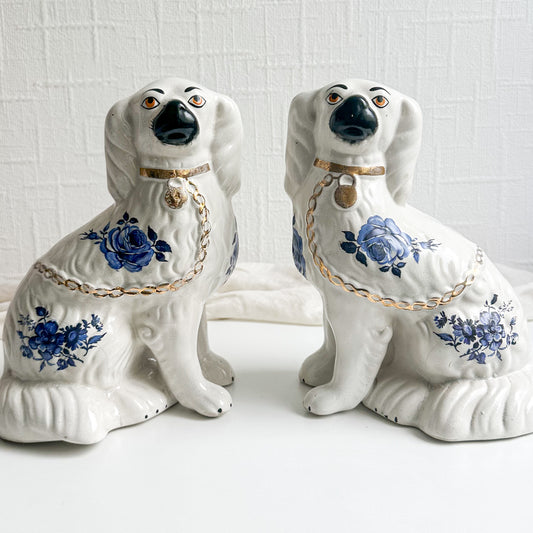 Pair of Blue and White Spaniels