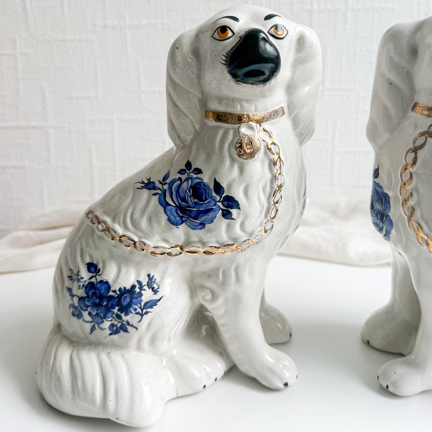 Pair of Blue and White Spaniels