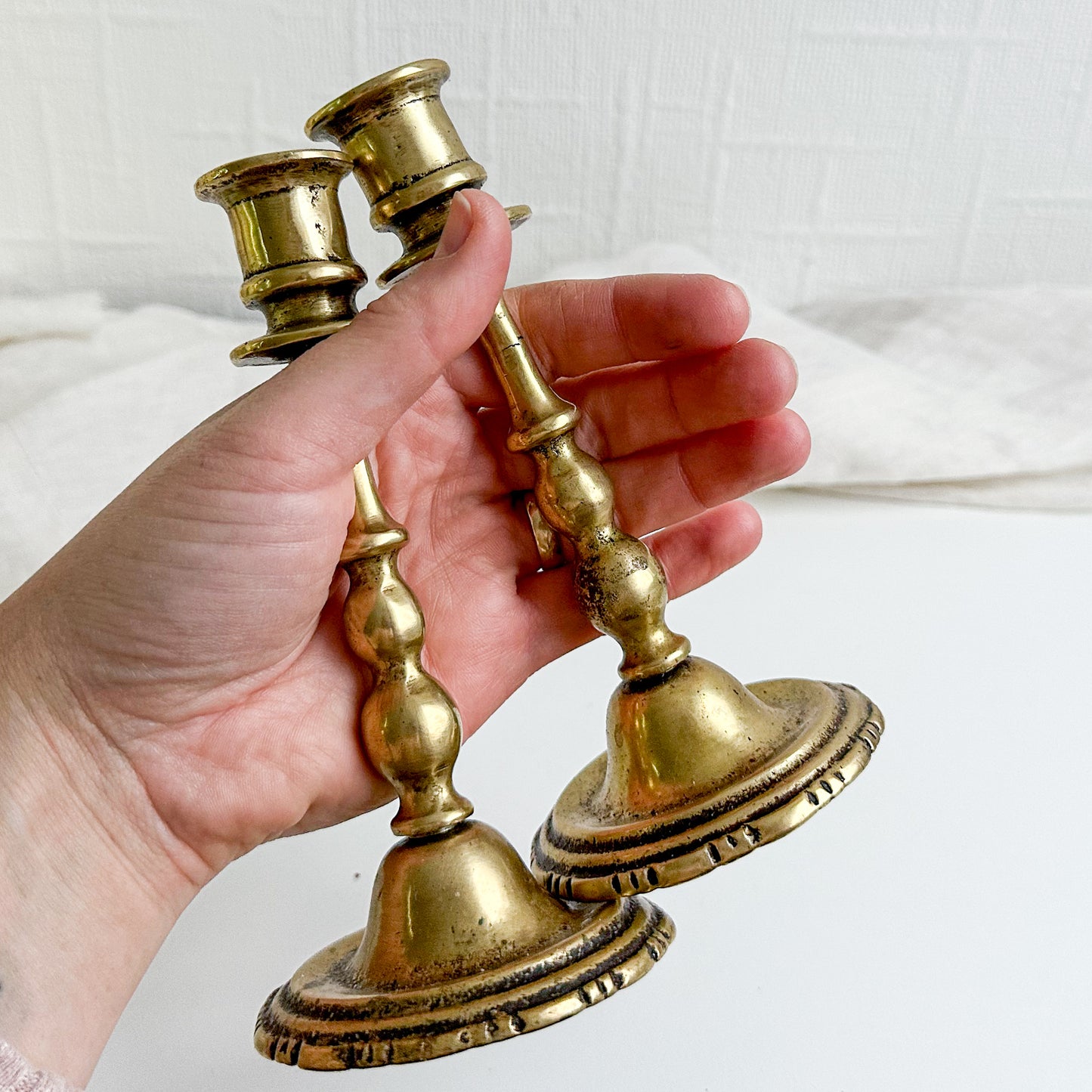 Pair of Brass Candlesticks