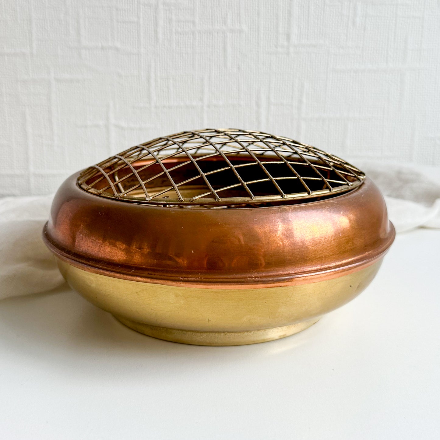 Brass and Copper Rose Bowl