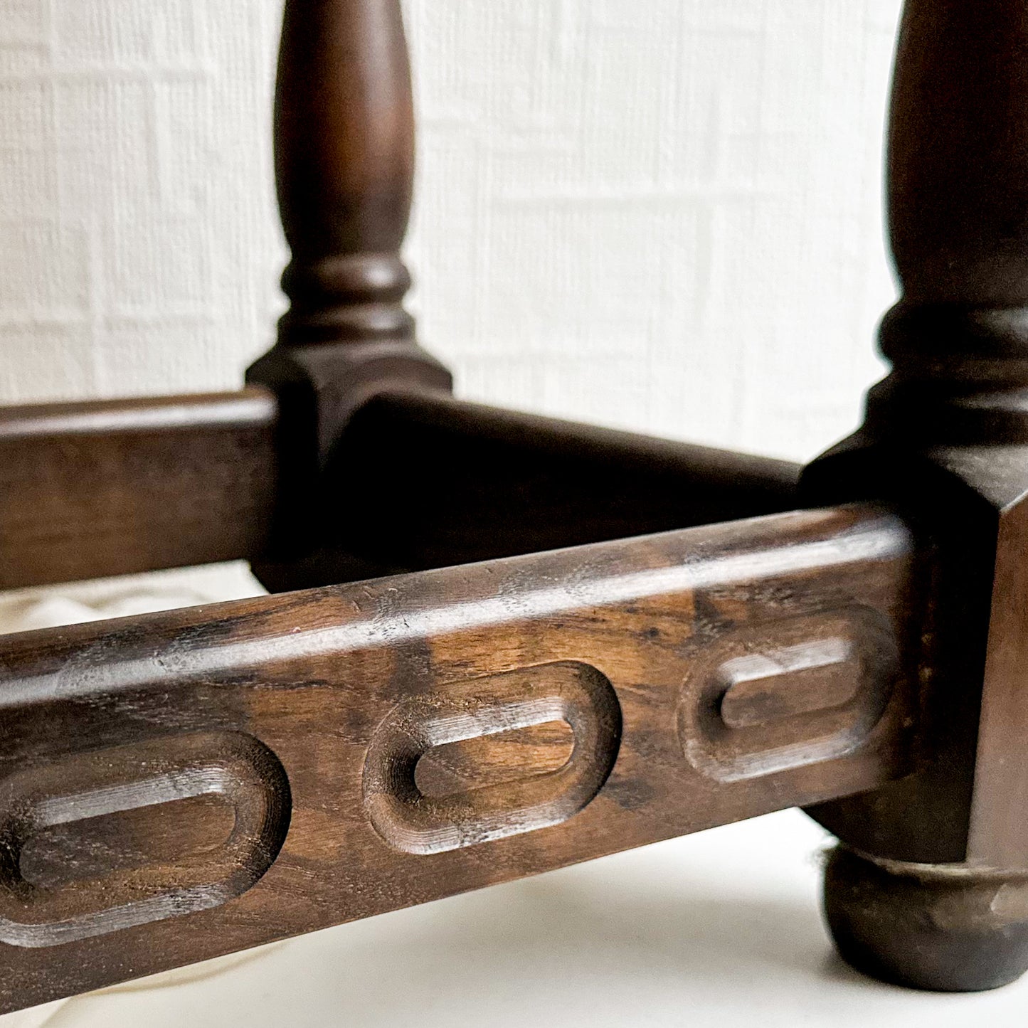 Oak Tudor Style Side Table