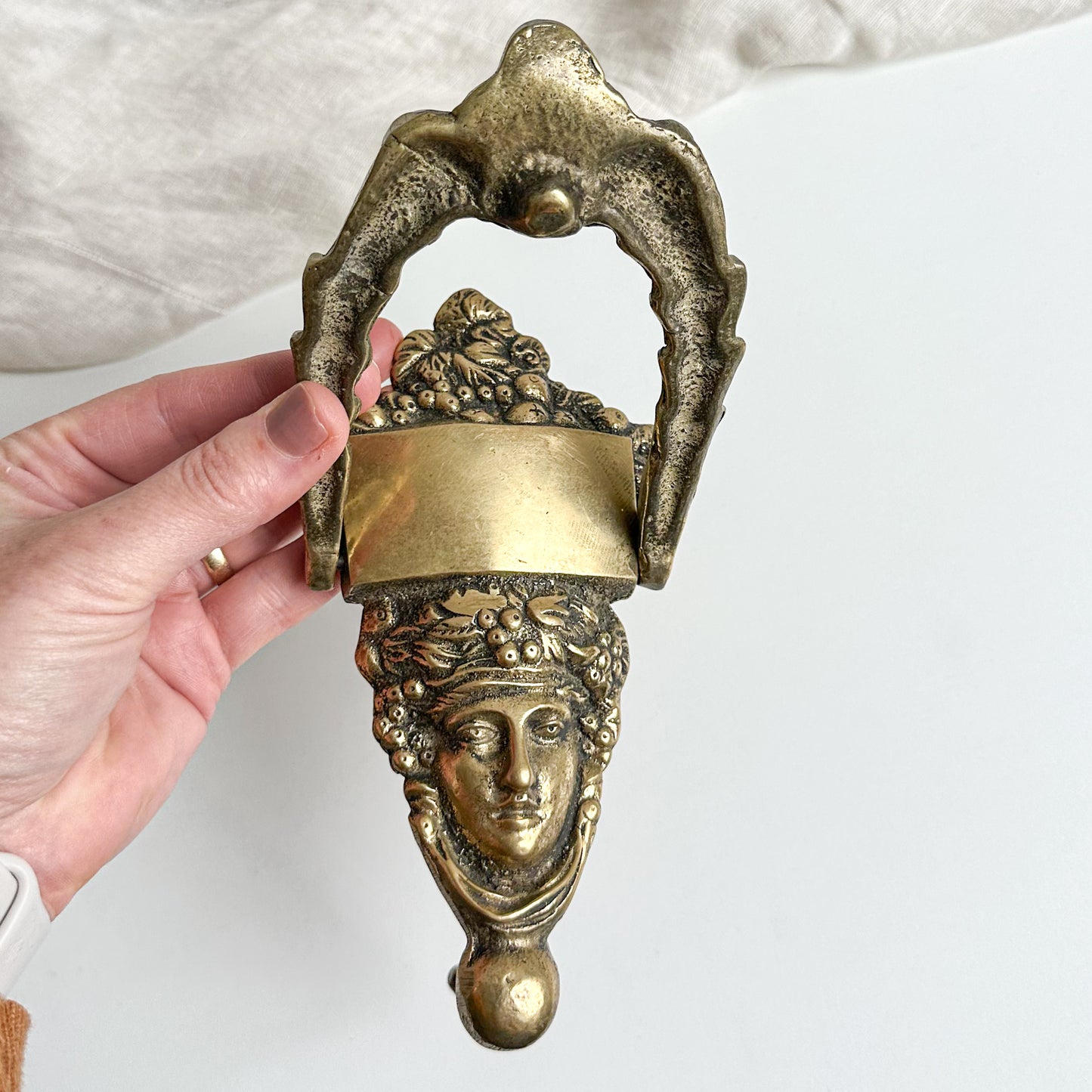 Art Nouveau Brass Door Knocker