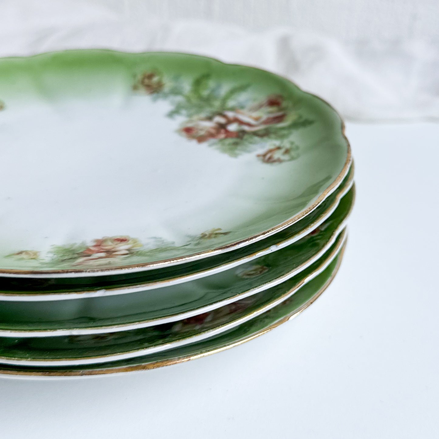 Set of 5 Antique Small Plates