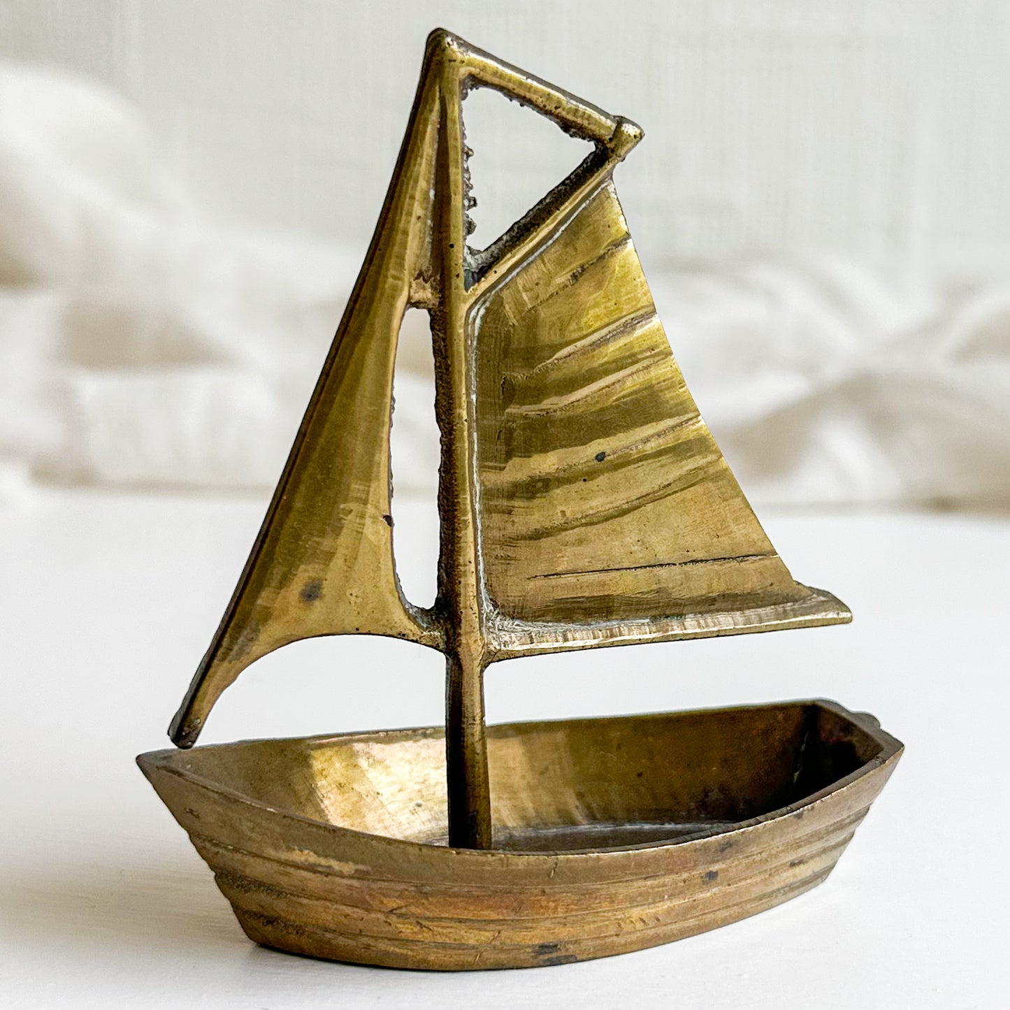 Small Brass Sail Boat