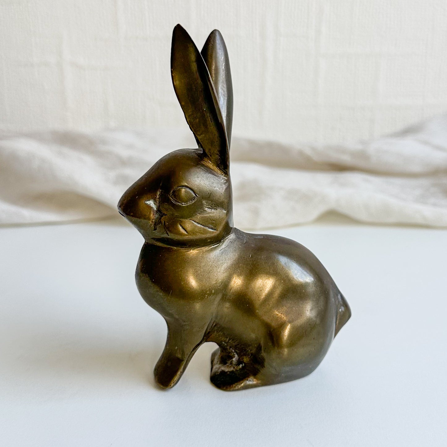 Brass Bunny Figurine