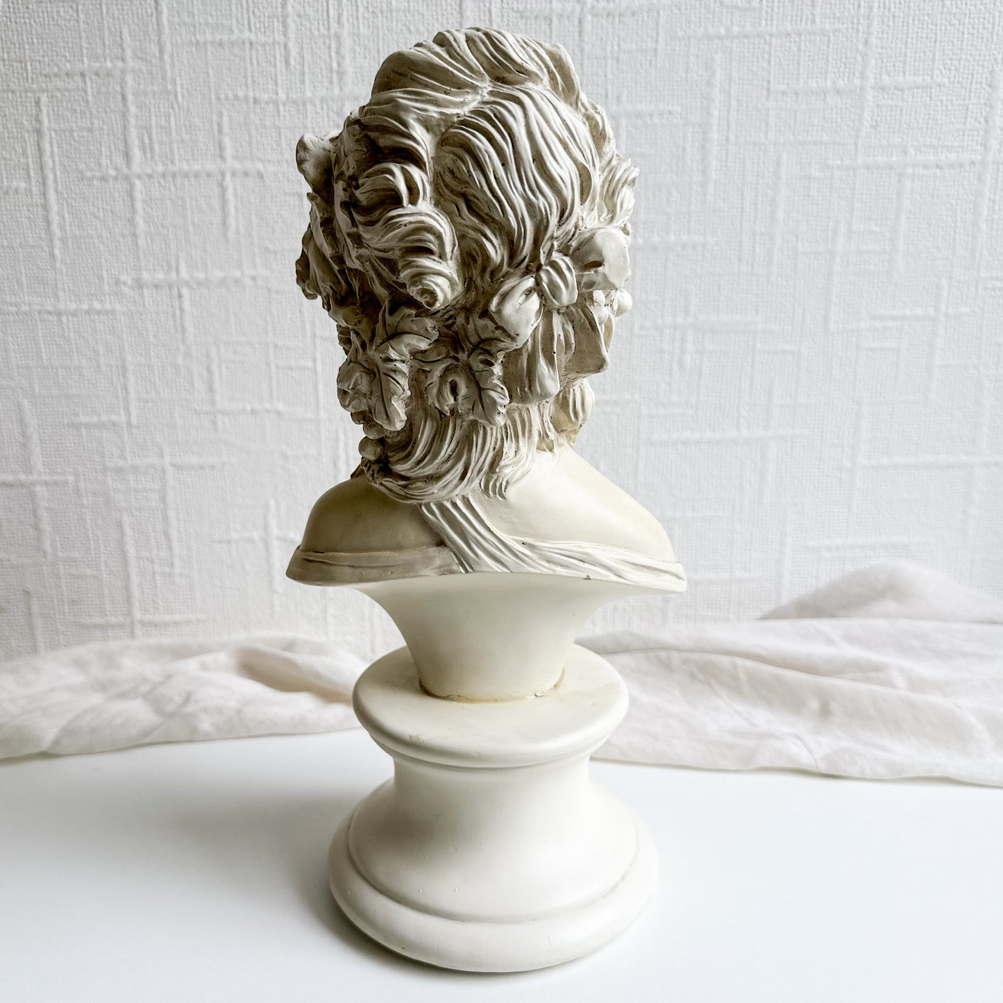 Resin Bust of Lady with Grapes