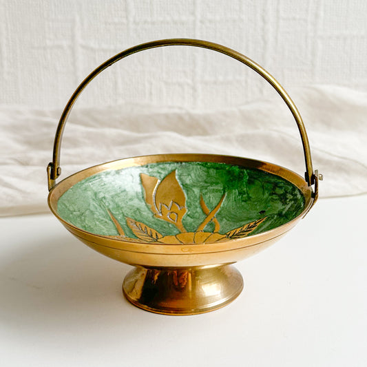 Brass Cloisonné Dish