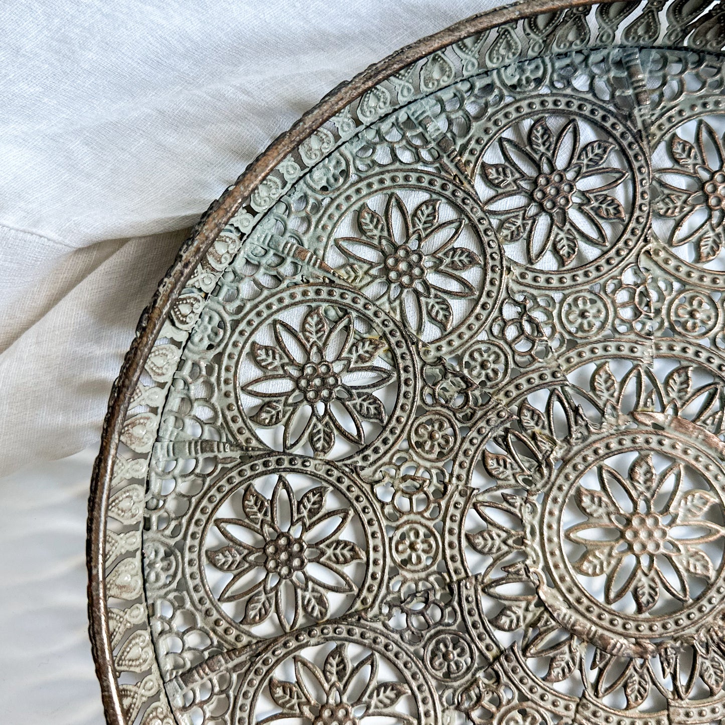 Round Filigree Tray