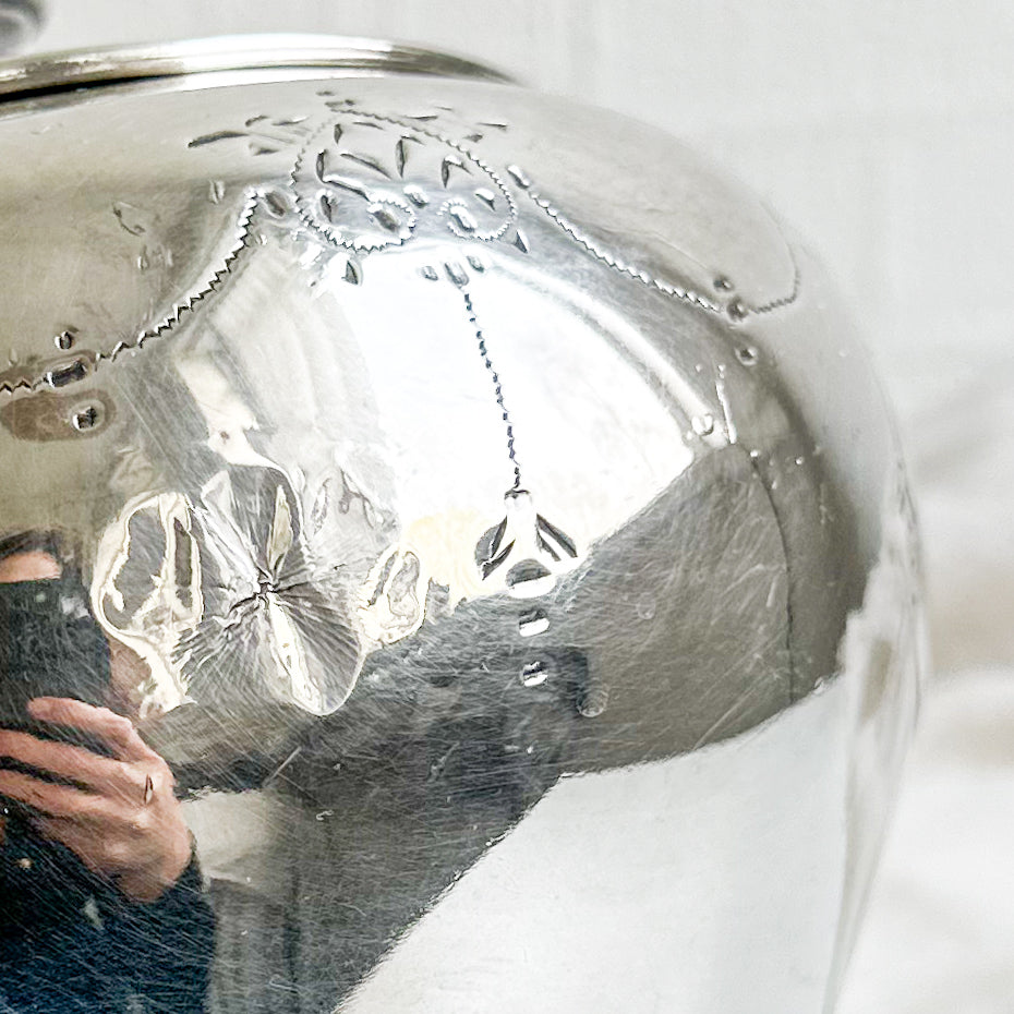 Antique Silver Plated Biscuit Barrel