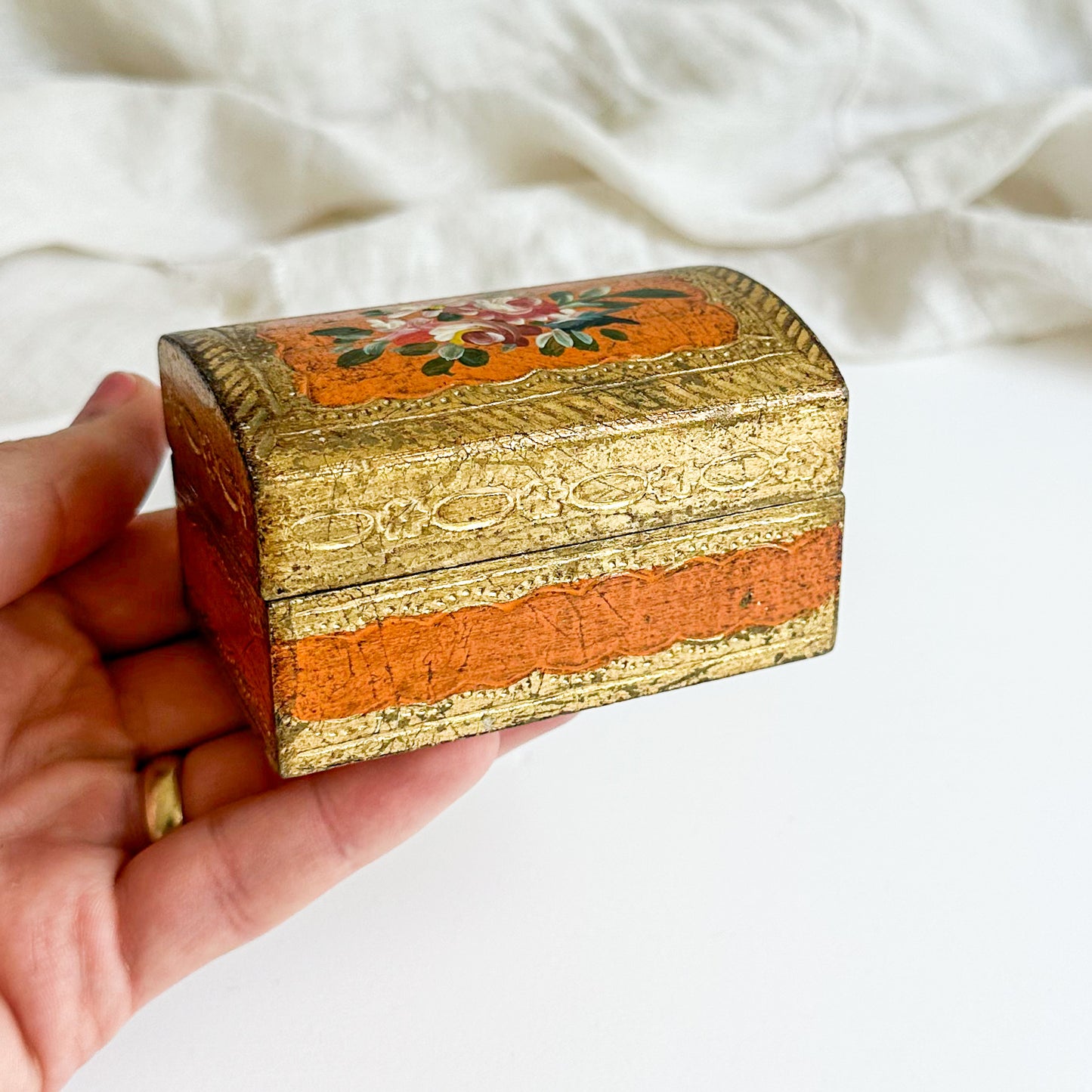 Small Hand Painted Florentine Box
