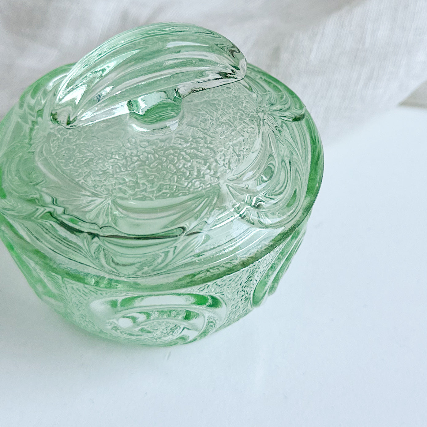 Art Deco Glass Trinket Bowl