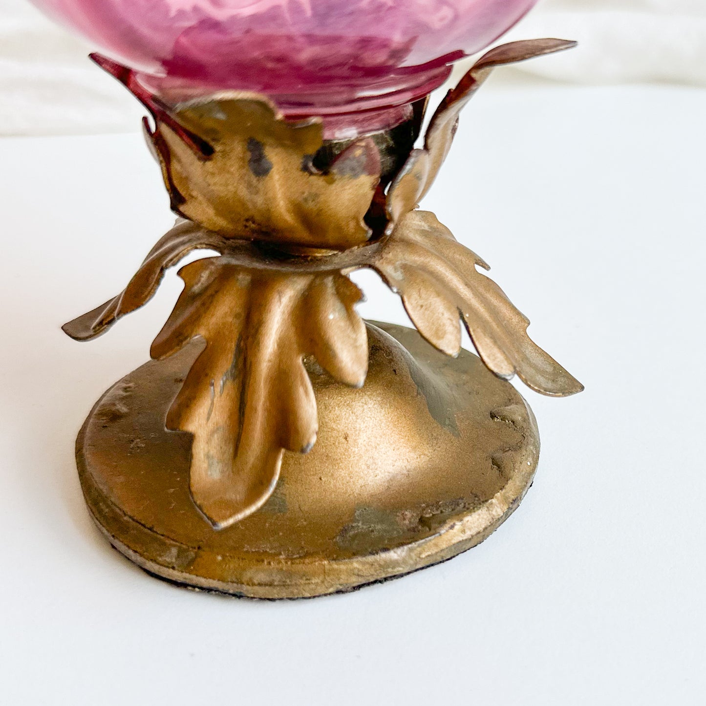 Victorian Cranberry Glass Vase