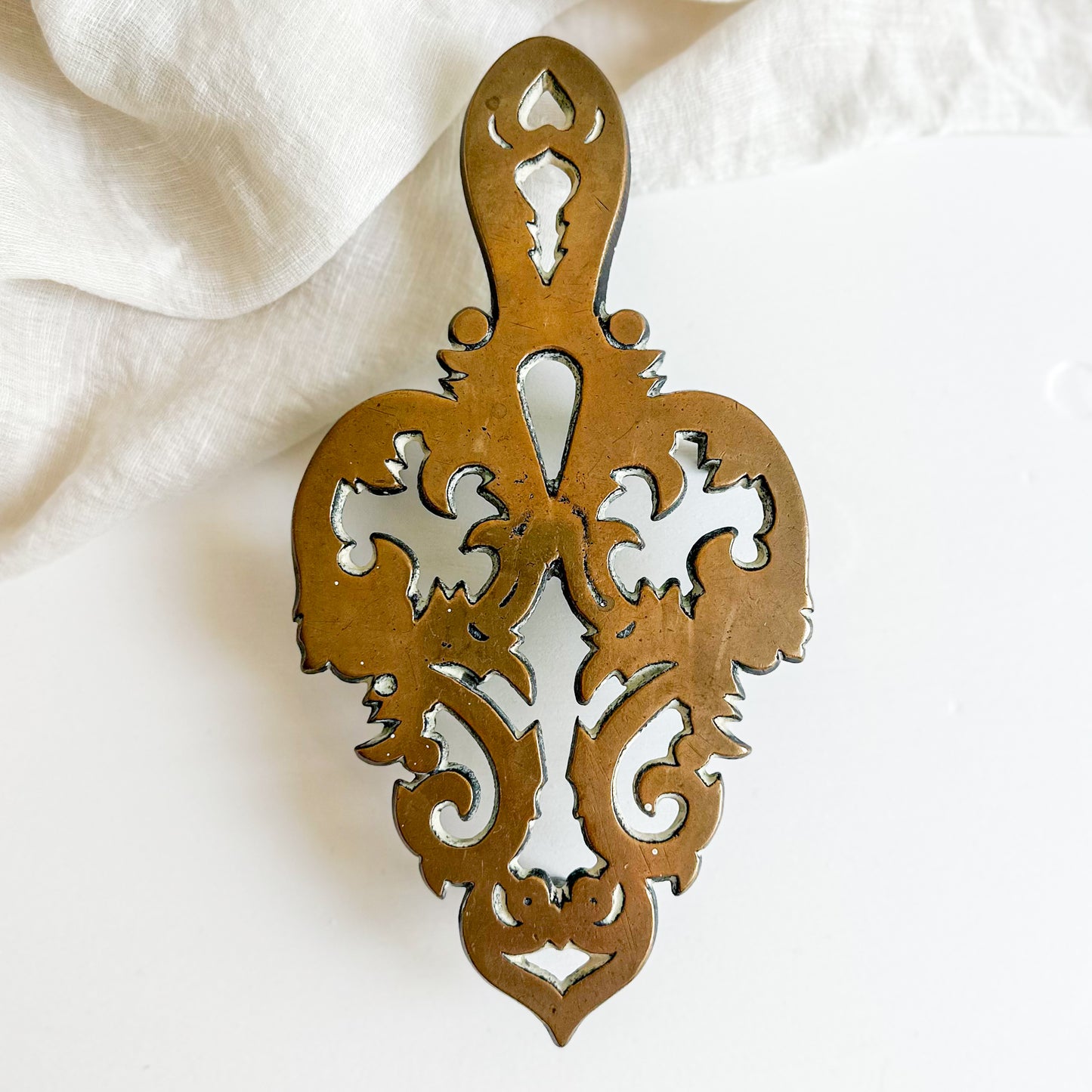 Ornate Brass Trivet