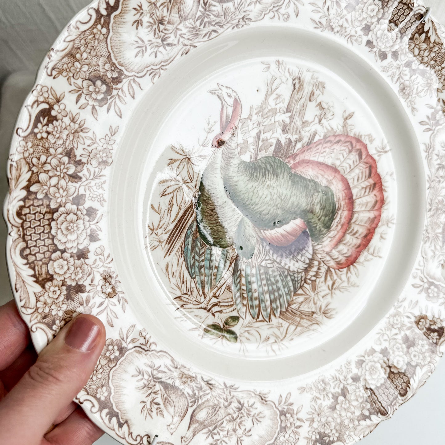 Wild Turkeys Wall Plate by Johnson Bros