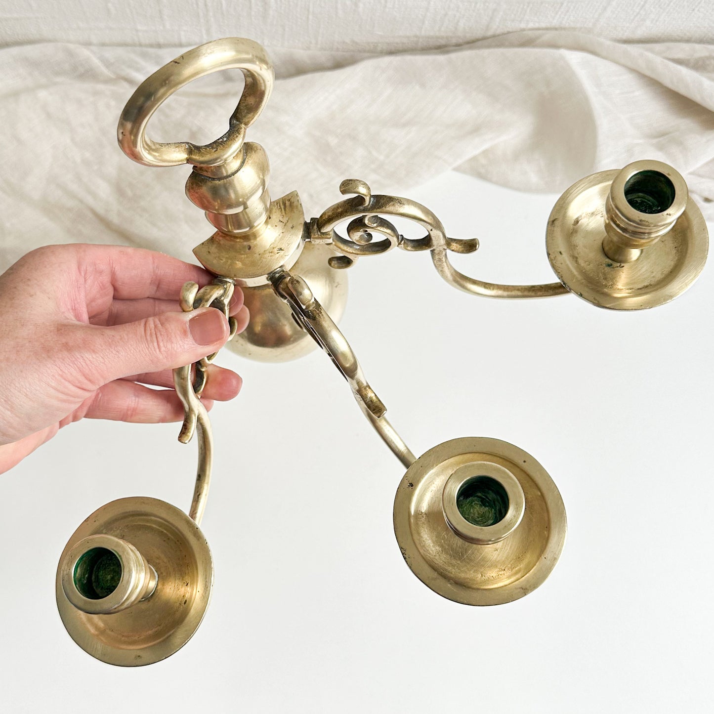 Brass Candle Sconce