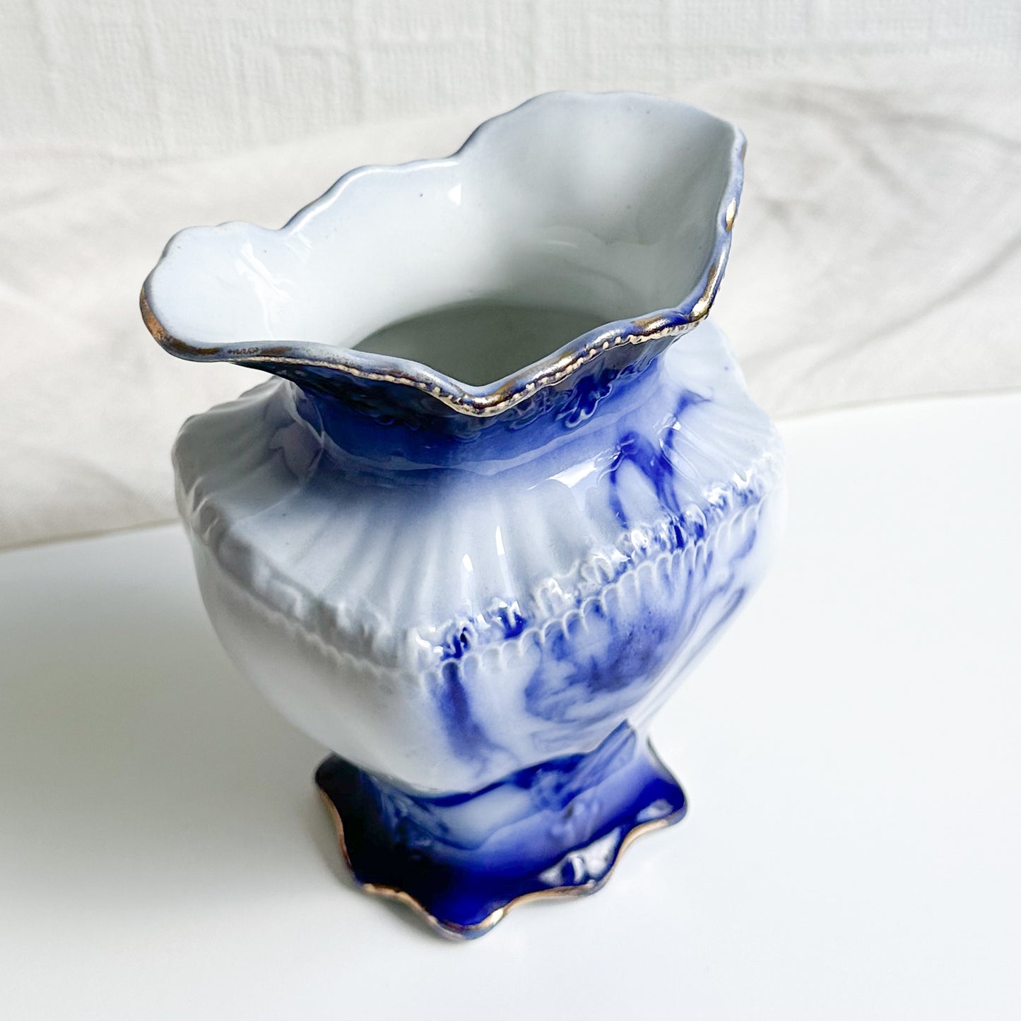 Antique Flow Blue Vase