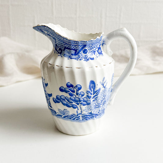 Antique Blue & White Milk Jug