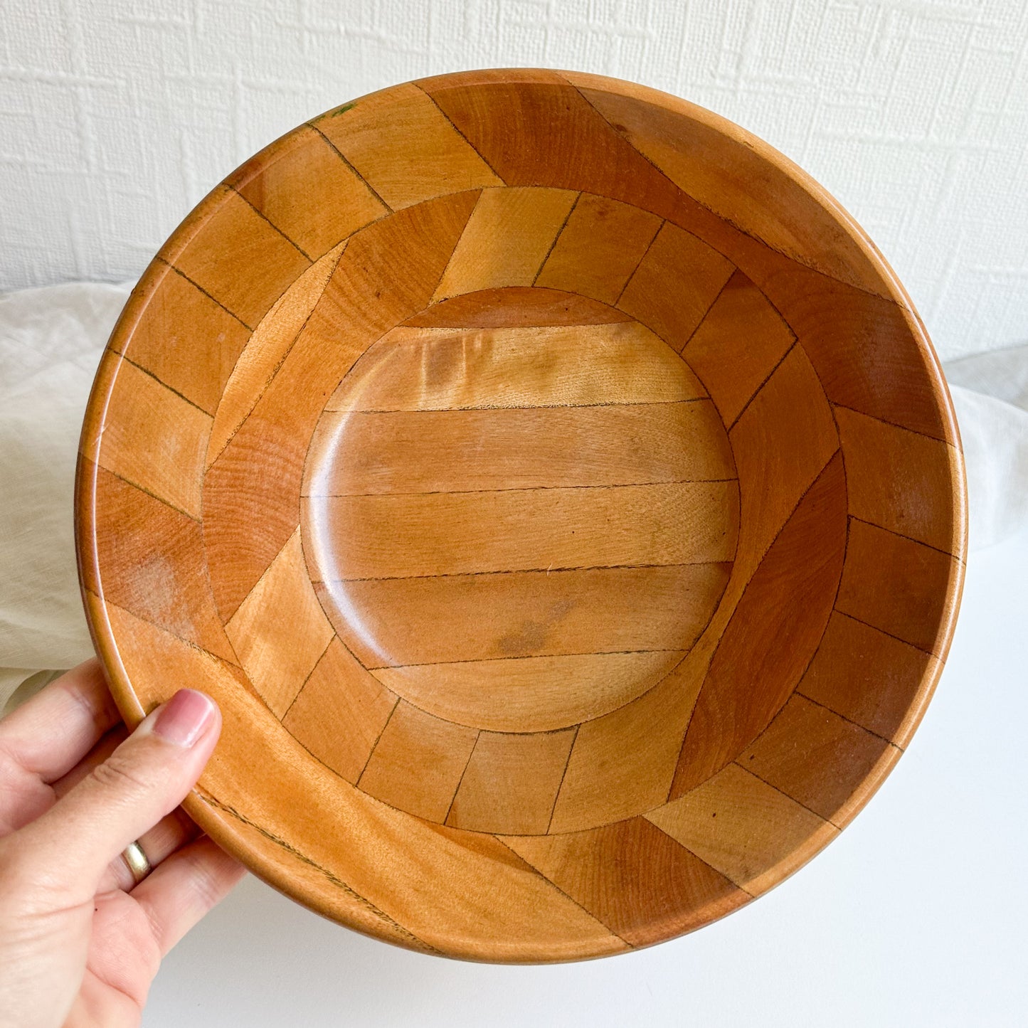 Mid Century Wooden Bowl