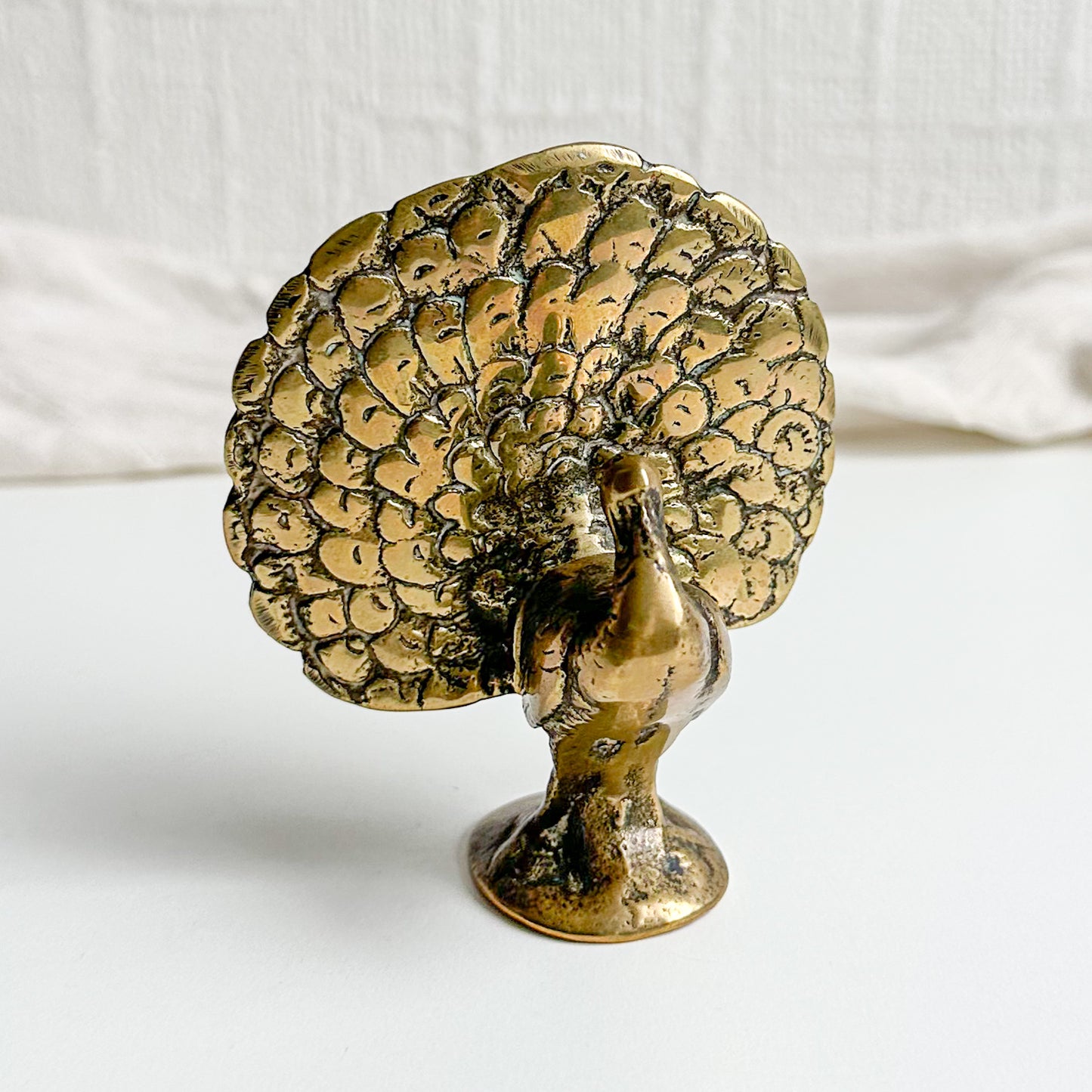 Brass Peacock Figurine