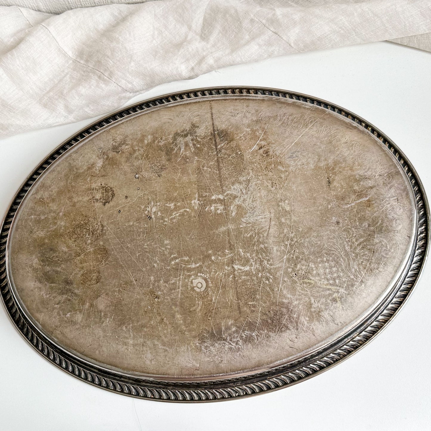 Silver Plated Oval Serving Tray