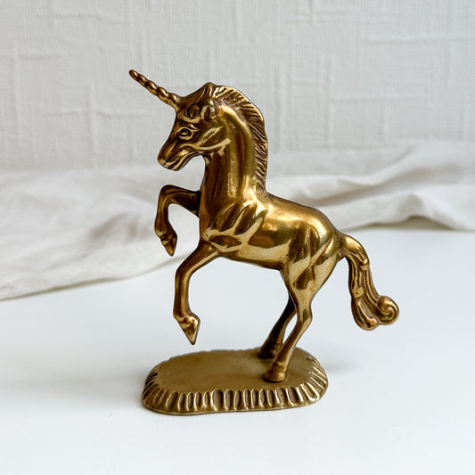 Solid Brass Unicorn Figurine