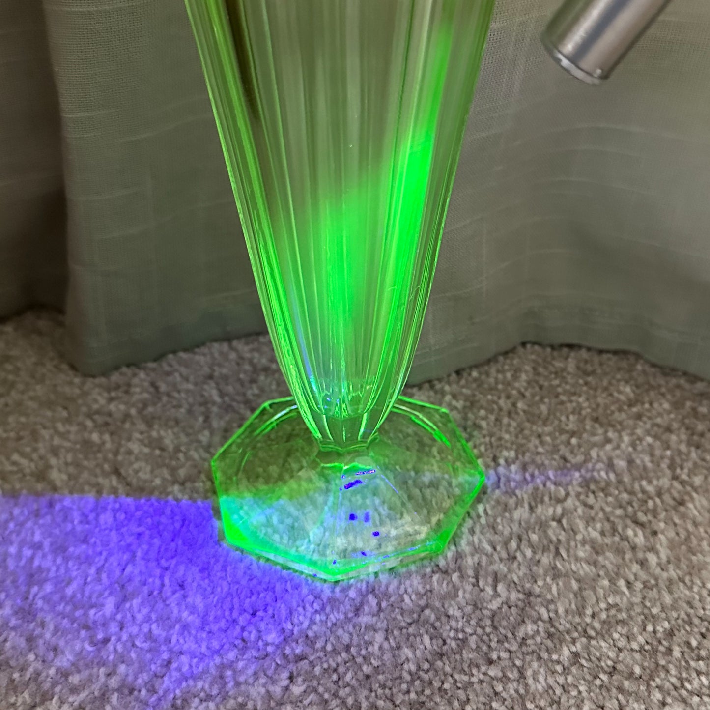 Art Deco Uranium Glass Vase