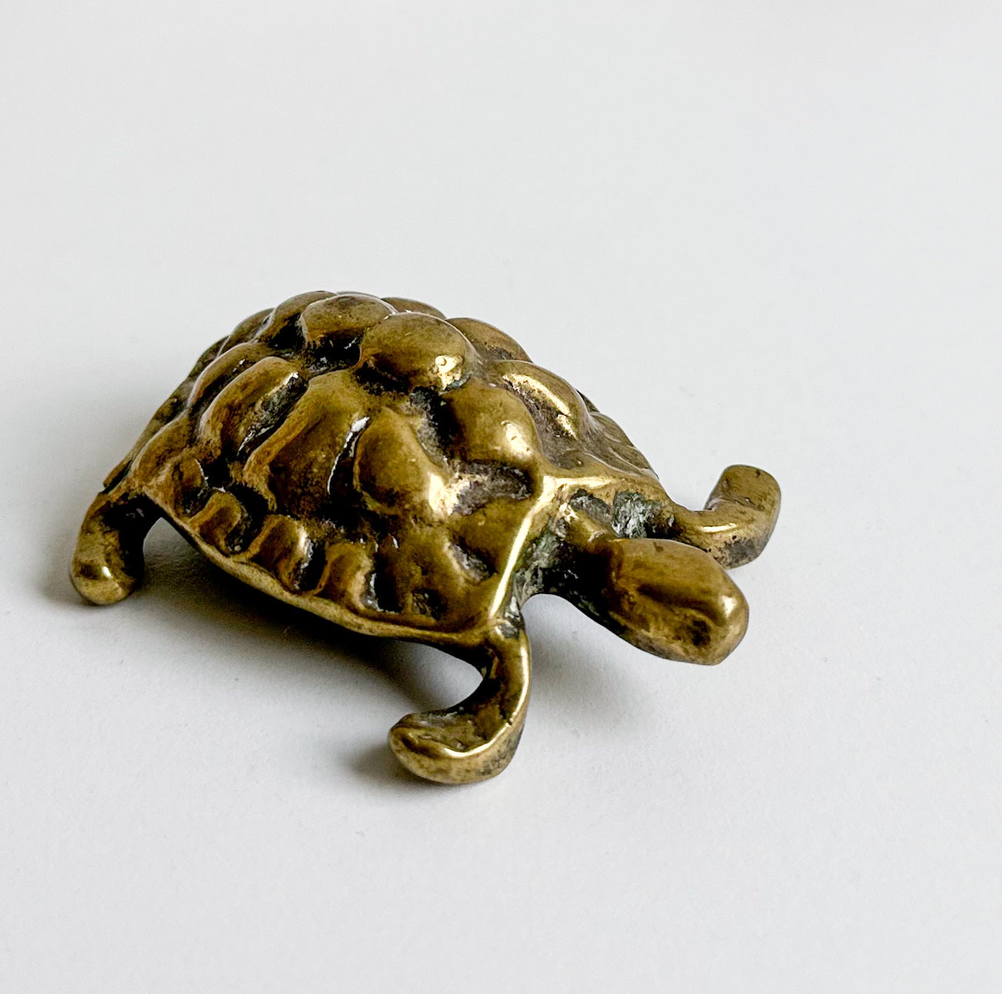 Small Brass Turtle Figurine