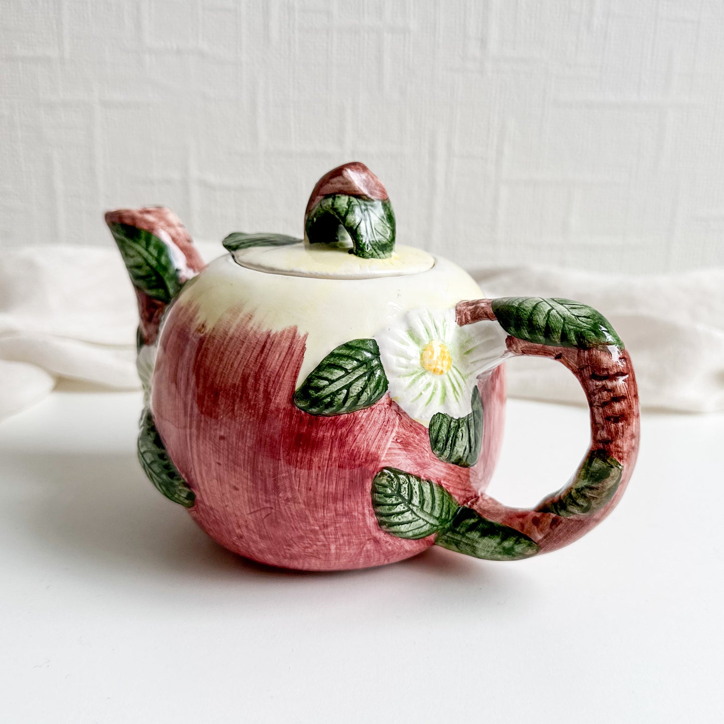 Small Teapot with Apple Design