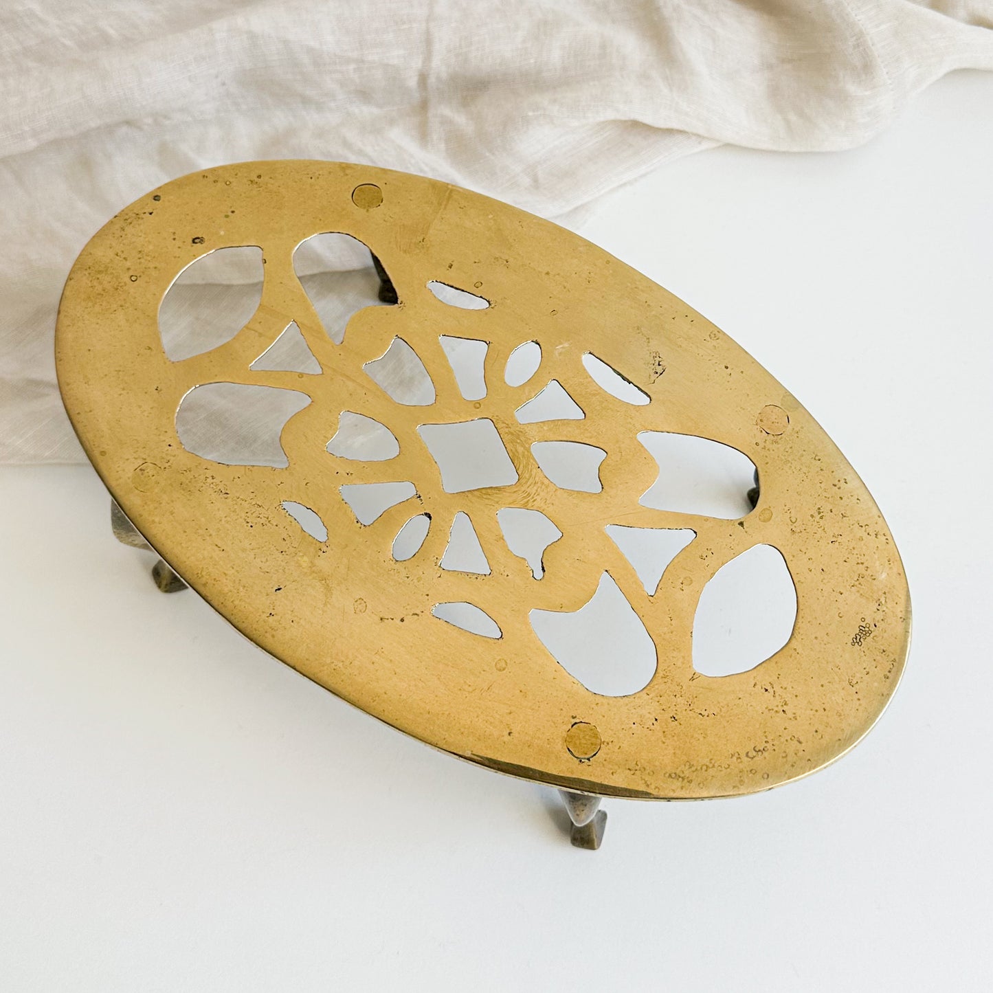 Brass Fireside Trivet