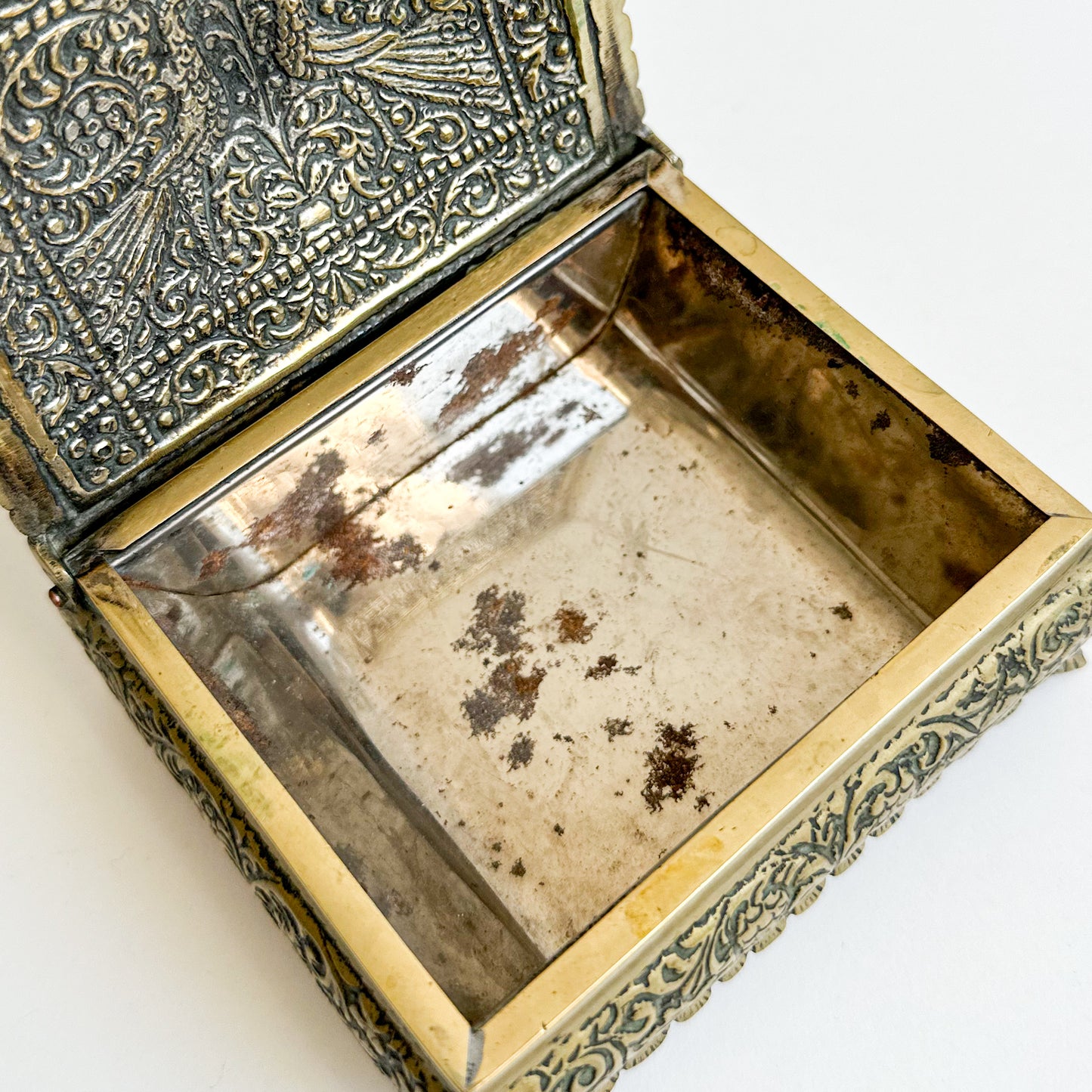 Ornate Brass Jewellery Box