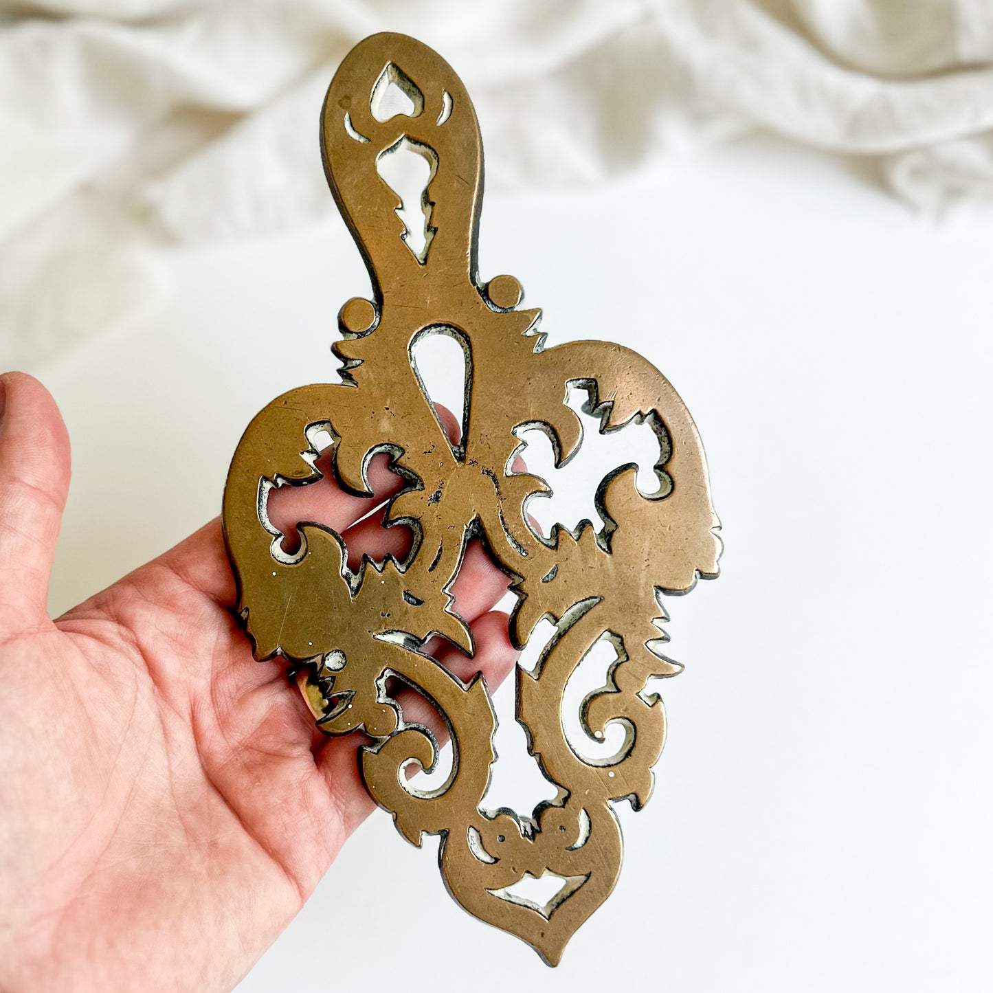 Ornate Brass Trivet