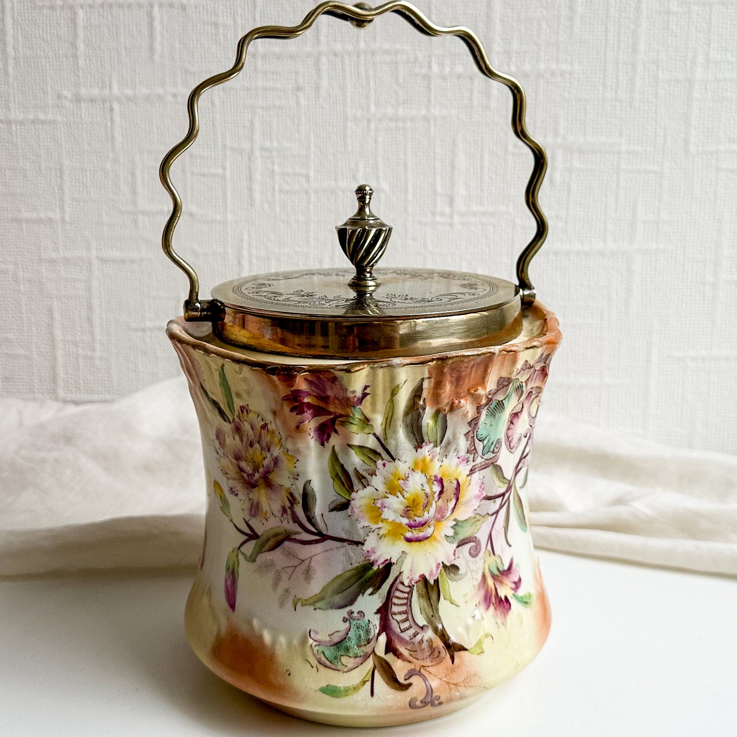 Antique Carlton Ware Biscuit Barrel