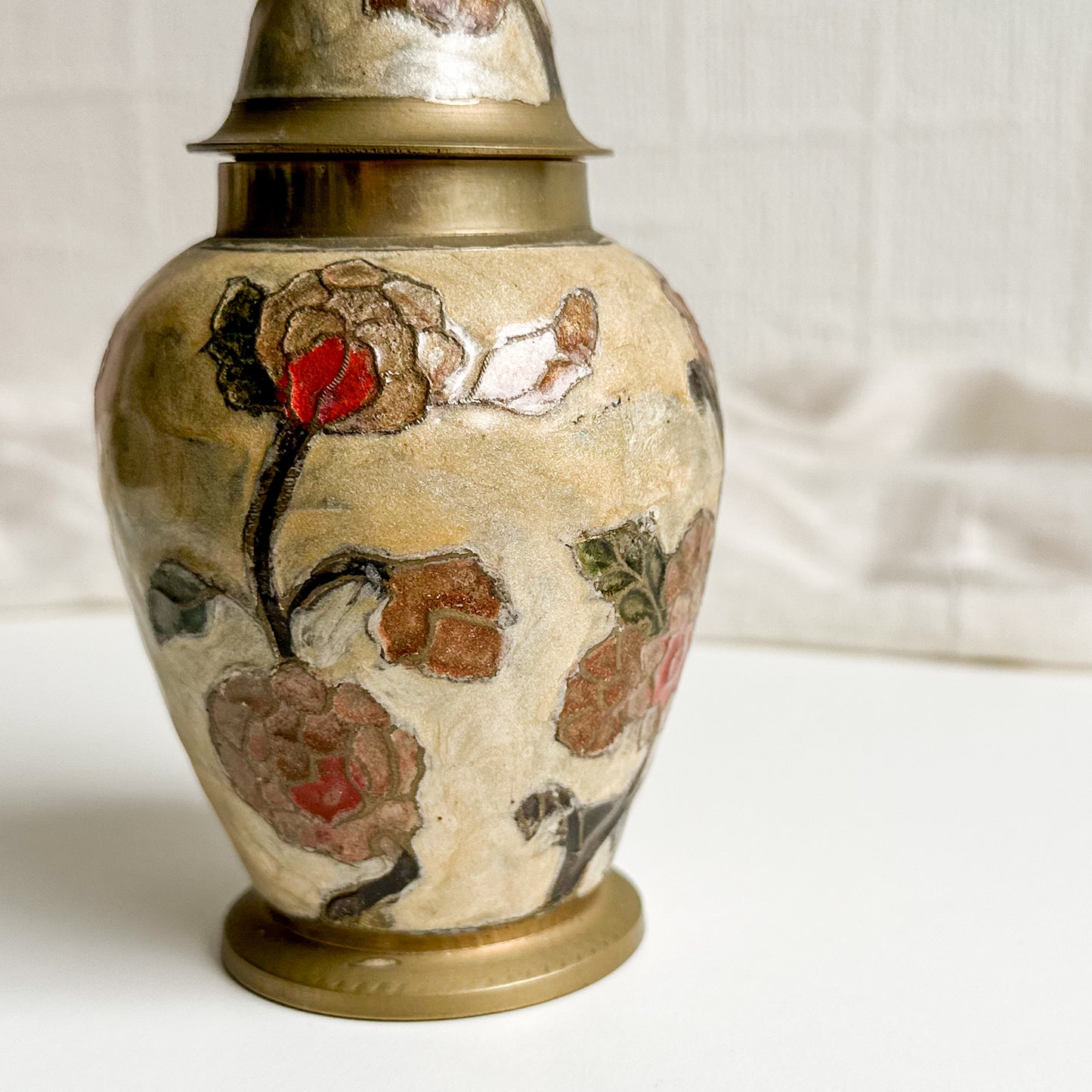 Small Cloisonné Urn with Lid