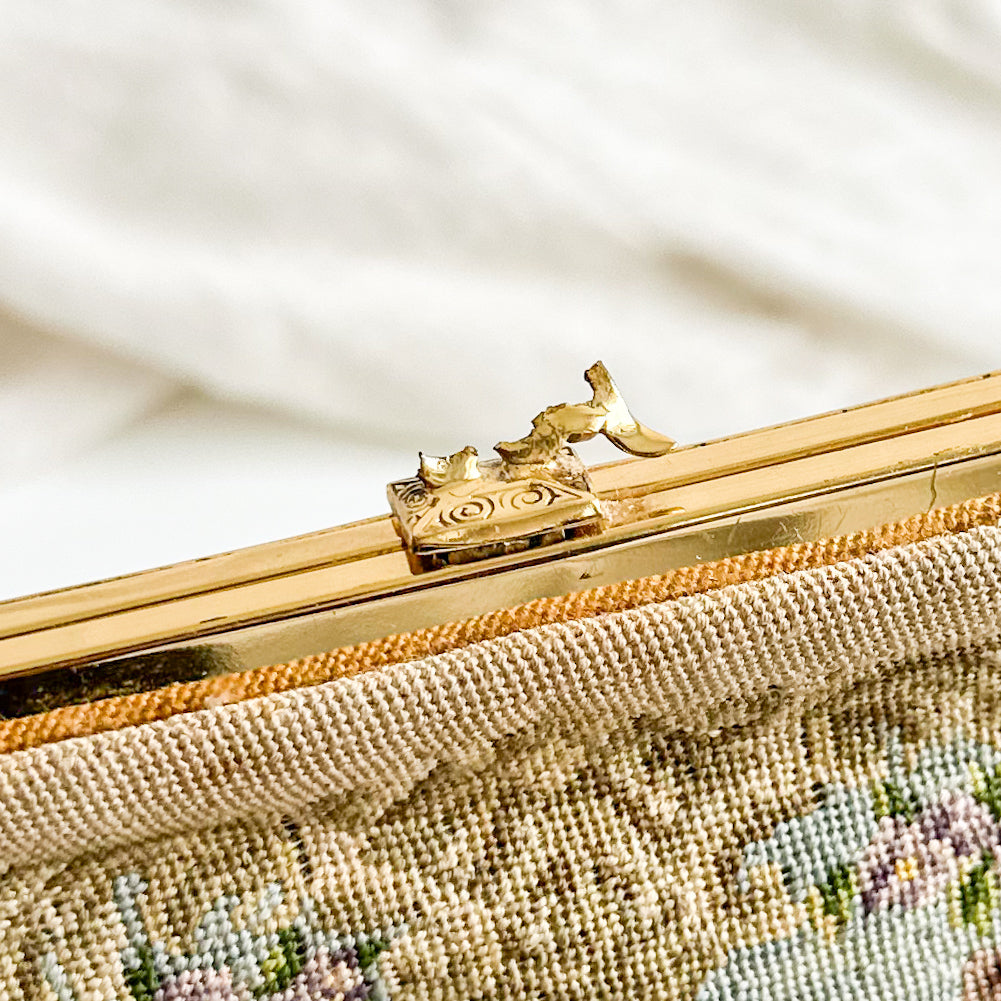 Petit Point Embroidered Handbag