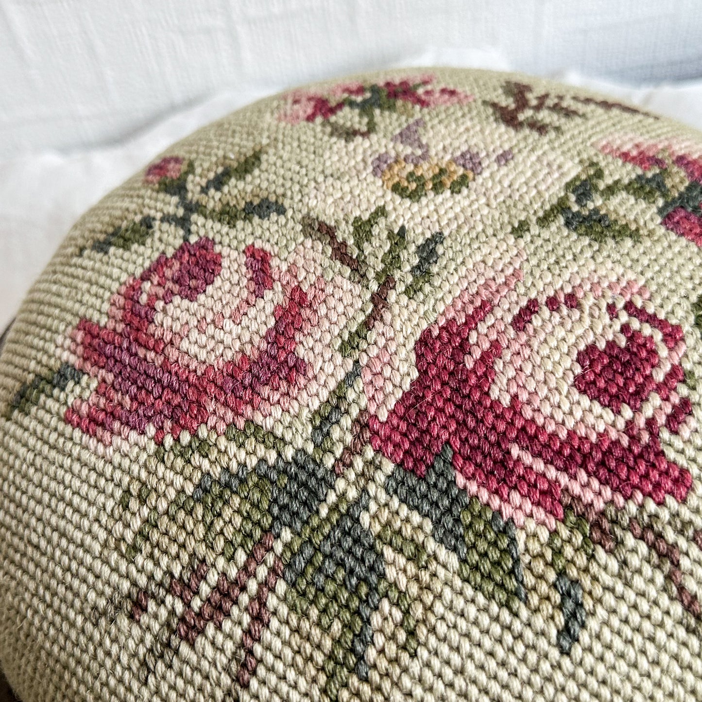 Antique Victorian Upholstered Footstool