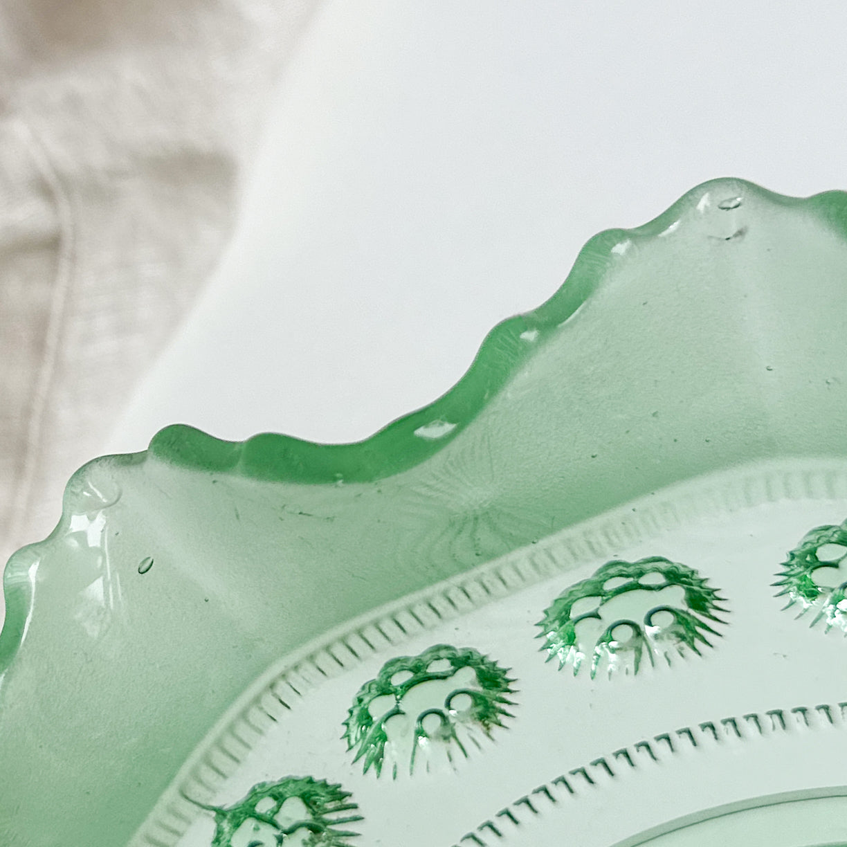 Davidson Green Glass Bowl